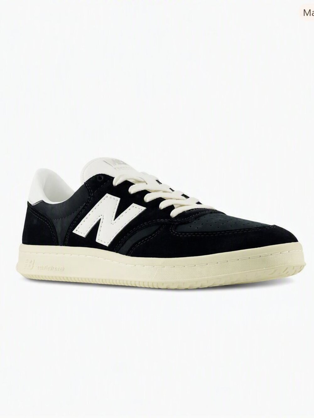 New Balance T500 Unisex Sneakers – Black / White – Men’s Size 9.5